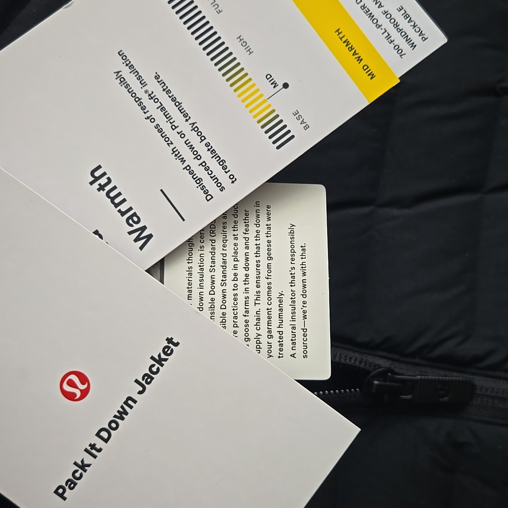 NWT Lululemon Pack It Down Jacket - Picture 4 of 8